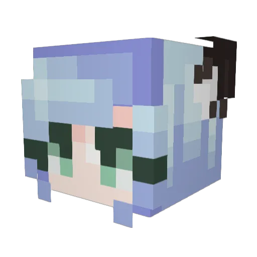 HIGHEGOPLAYER Minecraft avatar head, 3D render