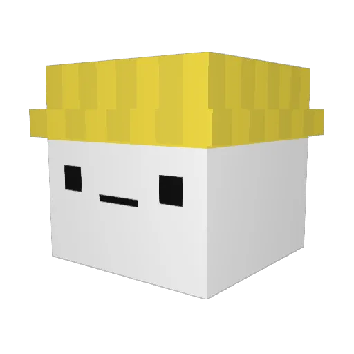 HIIIII5_ Minecraft avatar head, 3D render