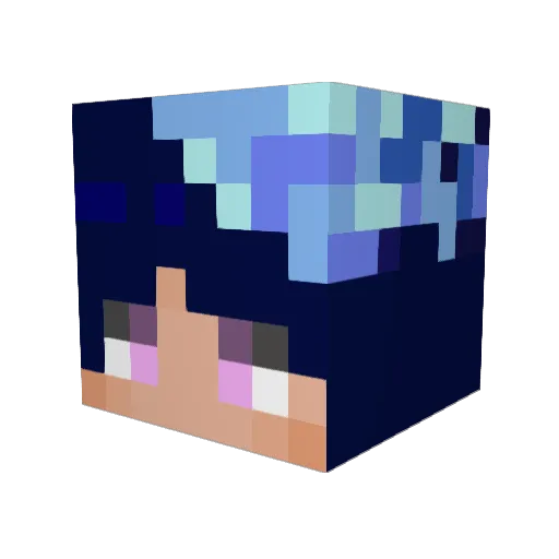HIKARI246 Minecraft avatar head, 3D render