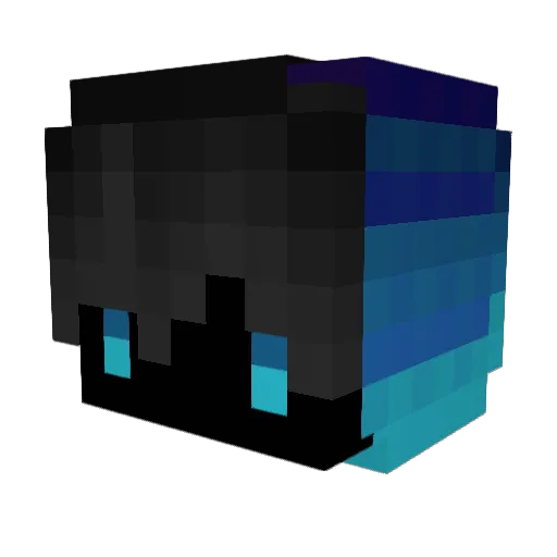 HIKidd Minecraft avatar head, 3D render