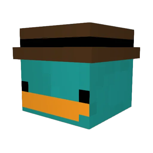 HIL7778 Minecraft avatar head, 3D render