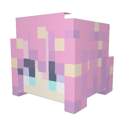 HIMLP Minecraft avatar head, 3D render