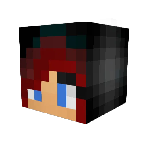 HIMacy Minecraft avatar head, 3D render