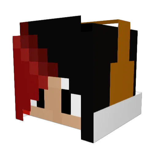 HINDLEBELLY Minecraft avatar head, 3D render