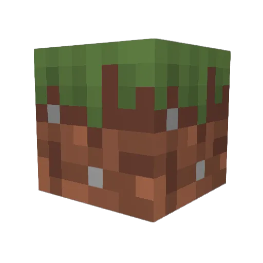 HINSP05 Minecraft avatar head, 3D render