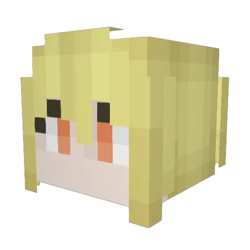 HIO3 Minecraft avatar head, 3D render