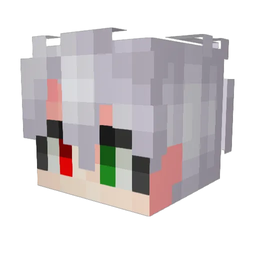 HIOcean Minecraft avatar head, 3D render