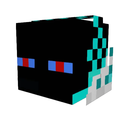 HIPPO2432 Minecraft avatar head, 3D render
