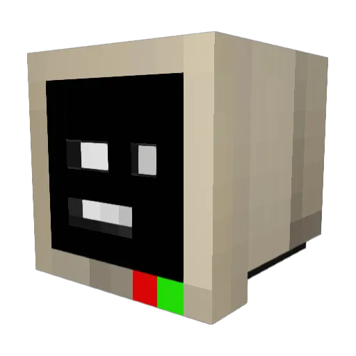 HIPPOLICE Minecraft avatar head, 3D render