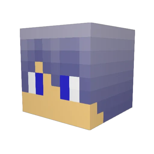 HIRO_KR Minecraft avatar head, 3D render