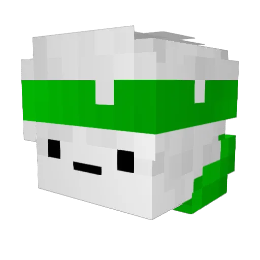 HISANONKU Minecraft avatar head, 3D render