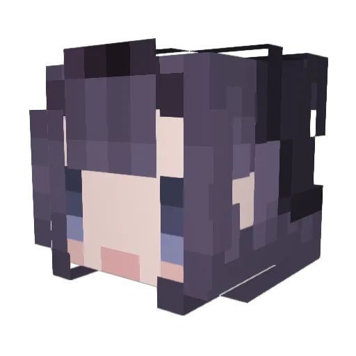 HITA Minecraft avatar head, 3D render