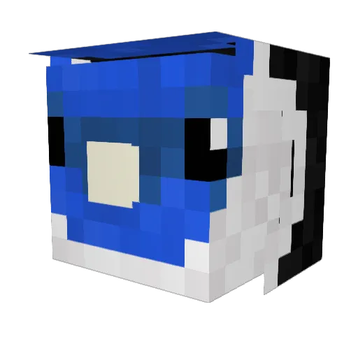 HITLeRInpariS Minecraft avatar head, 3D render