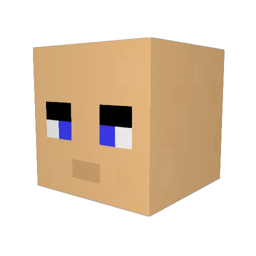 HITMANICA47 Minecraft avatar head, 3D render