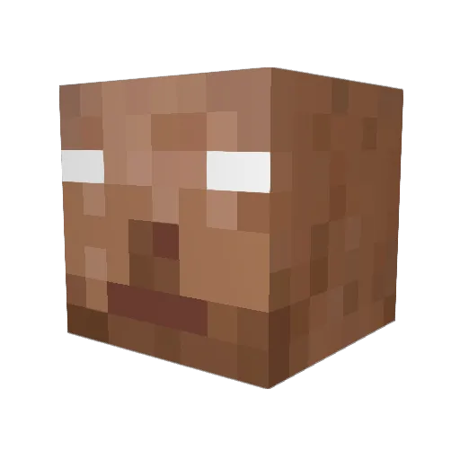 HITO_007 Minecraft avatar head, 3D render