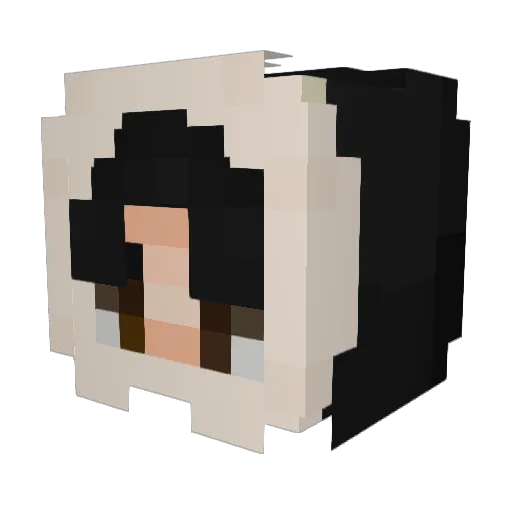 HITROGEN Minecraft avatar head, 3D render