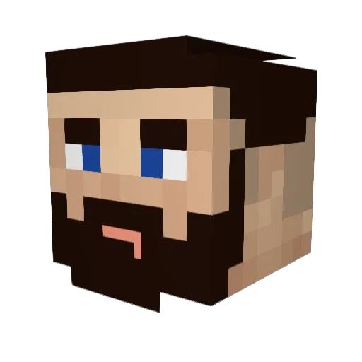 HIVkids Minecraft avatar head, 3D render