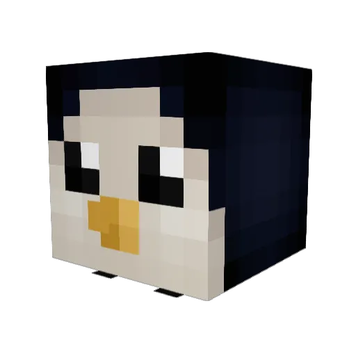 HIYQ Minecraft avatar head, 3D render
