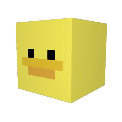 HIY_OKO Minecraft avatar head, 3D render