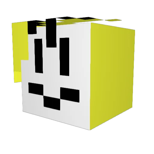HI_5JW Minecraft avatar head, 3D render