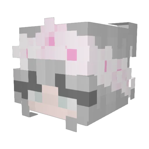 HI_CHENGSHENG Minecraft avatar head, 3D render