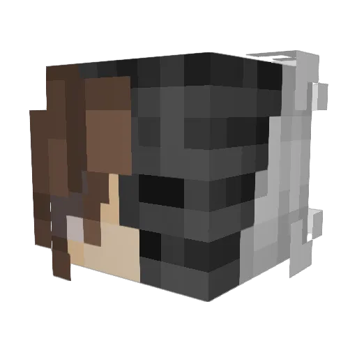HI_Im_bubbles Minecraft avatar head, 3D render