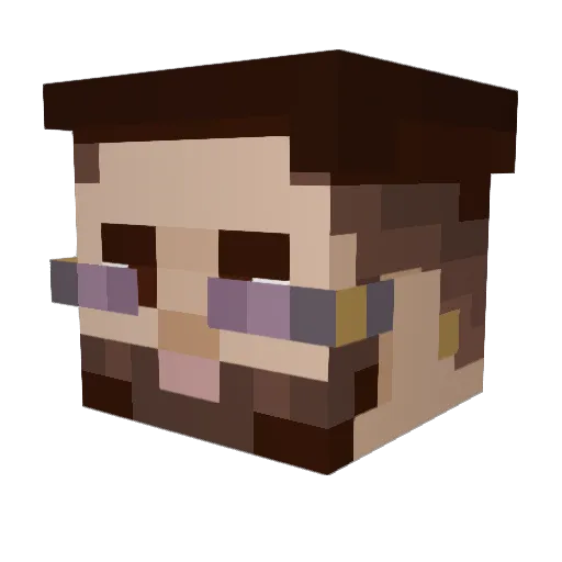 HI_LO_ Minecraft avatar head, 3D render