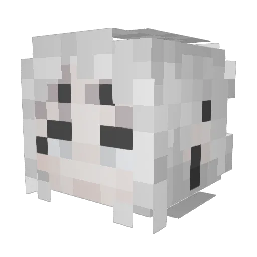 HJALDR Minecraft avatar head, 3D render