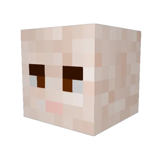 HJC960 Minecraft avatar head, 3D render