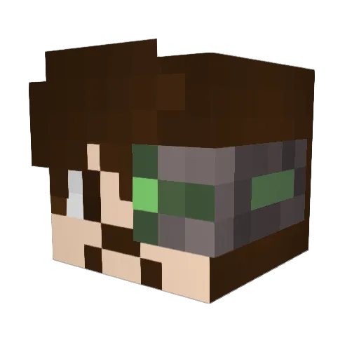 HJGamer2000 Minecraft avatar head, 3D render