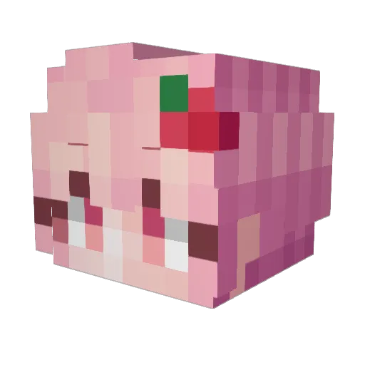 HJLOVE Minecraft avatar head, 3D render