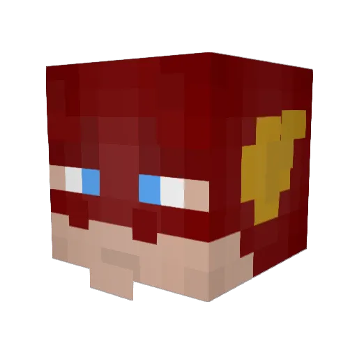 HJONK_900 Minecraft avatar head, 3D render