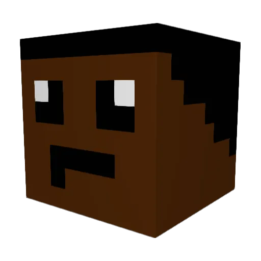 HJPlays8889 Minecraft avatar head, 3D render