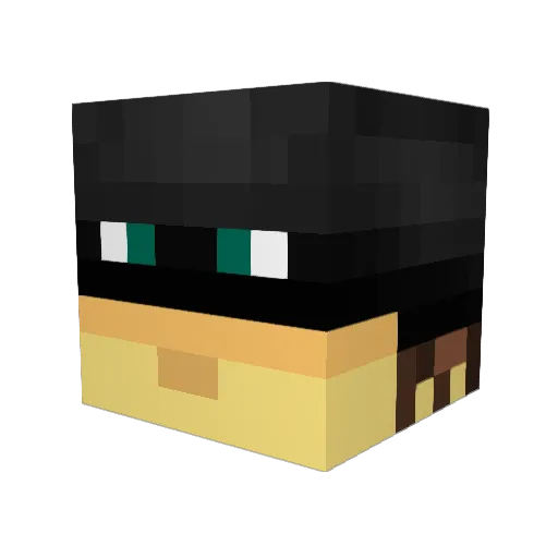 HJR97 Minecraft avatar head, 3D render