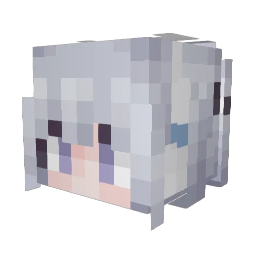 HJun1203 Minecraft avatar head, 3D render
