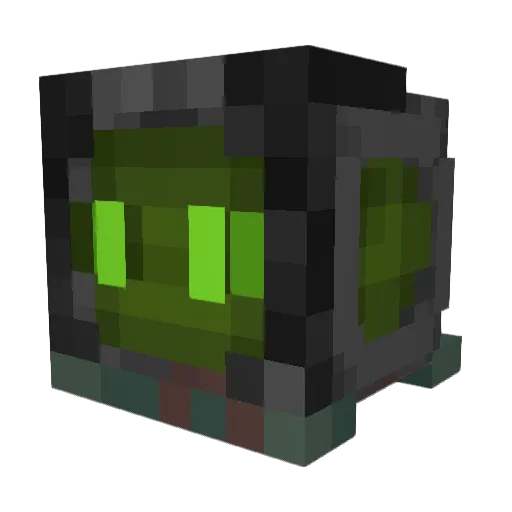 HK416A4 Minecraft avatar head, 3D render