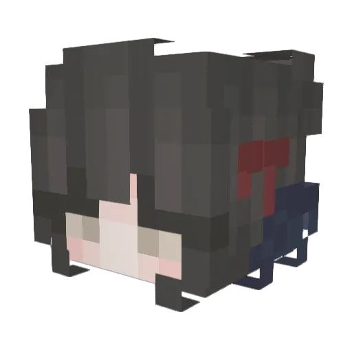 HK4I6 Minecraft avatar head, 3D render