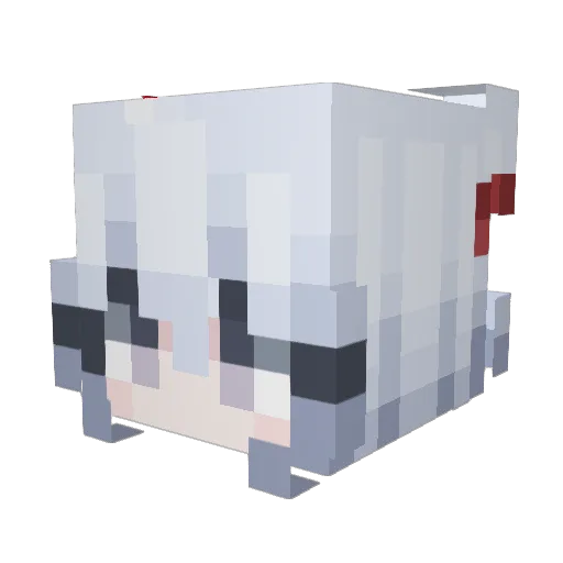 HKBZ Minecraft avatar head, 3D render