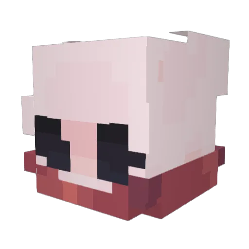 HKCC_ Minecraft avatar head, 3D render