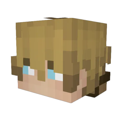HKEGHG Minecraft avatar head, 3D render