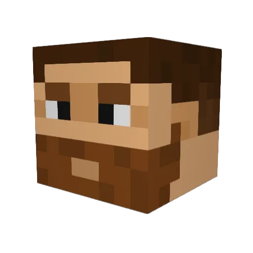 HKKCY Minecraft avatar head, 3D render