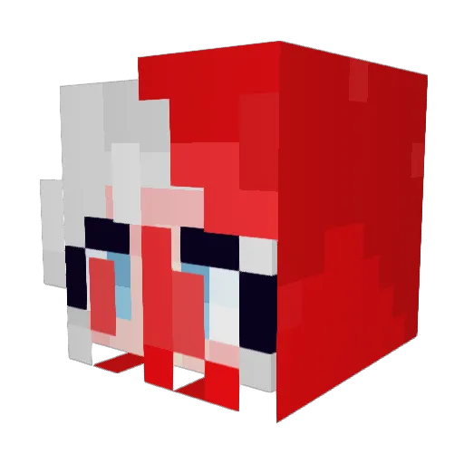 HKTVmall Minecraft avatar head, 3D render