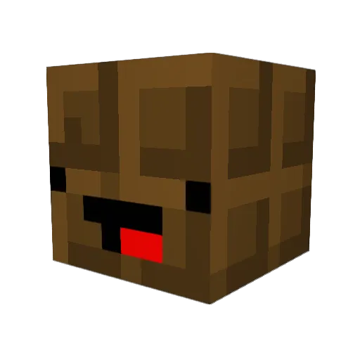 HK_504 Minecraft avatar head, 3D render
