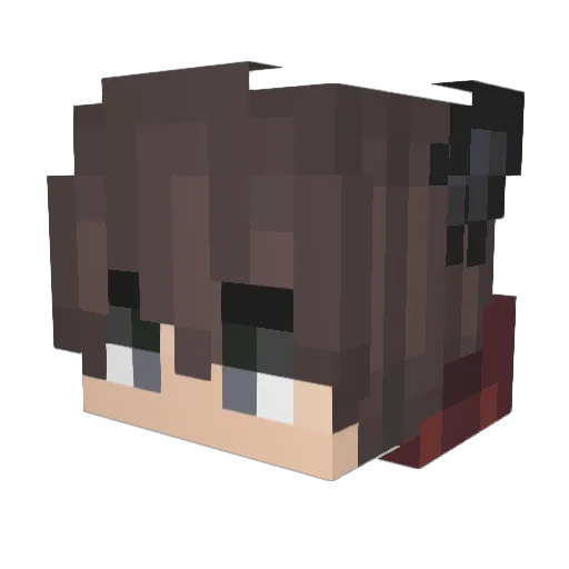 HK_Kinson Minecraft avatar head, 3D render