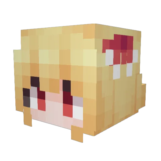 HKfishs Minecraft avatar head, 3D render