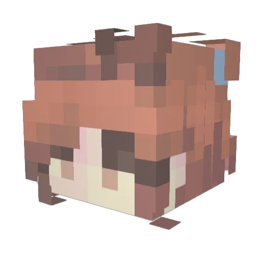 HKitty06 Minecraft avatar head, 3D render