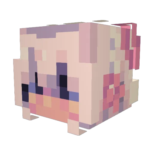 HKvite Minecraft avatar head, 3D render
