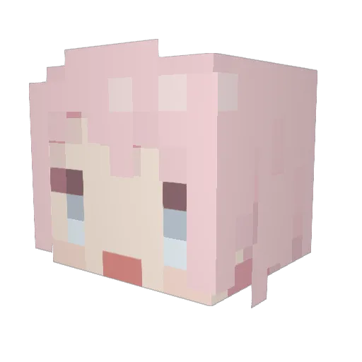HL8910 Minecraft avatar head, 3D render