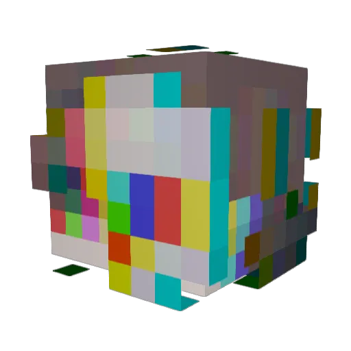 HLBE Minecraft avatar head, 3D render