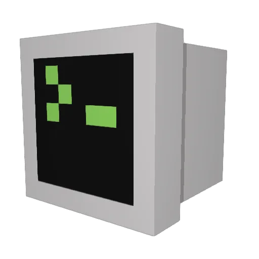 HLbanhammer Minecraft avatar head, 3D render